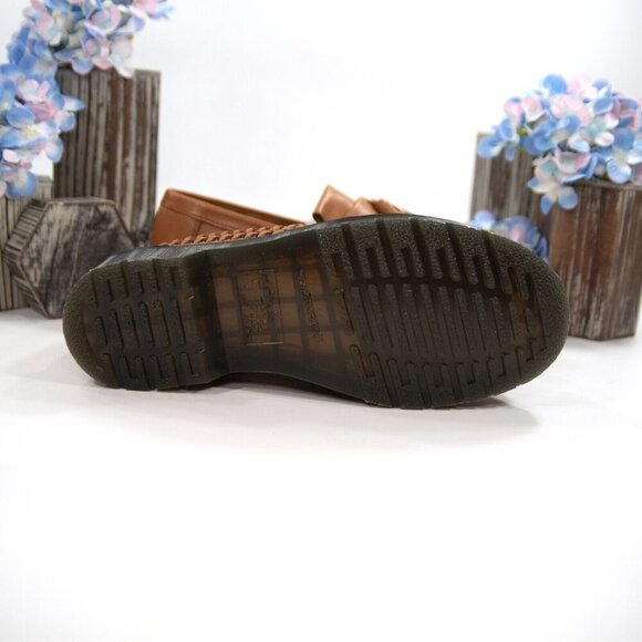 Dr. Martens Adrian Woven British Tan Analine Loafer Oxford Shoes Size 8 NIB - Picture 5 of 10